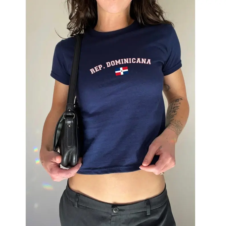 Dominican Republic Y2K  Baby Tee  Y2k Clothing,Vintage, Streetwear