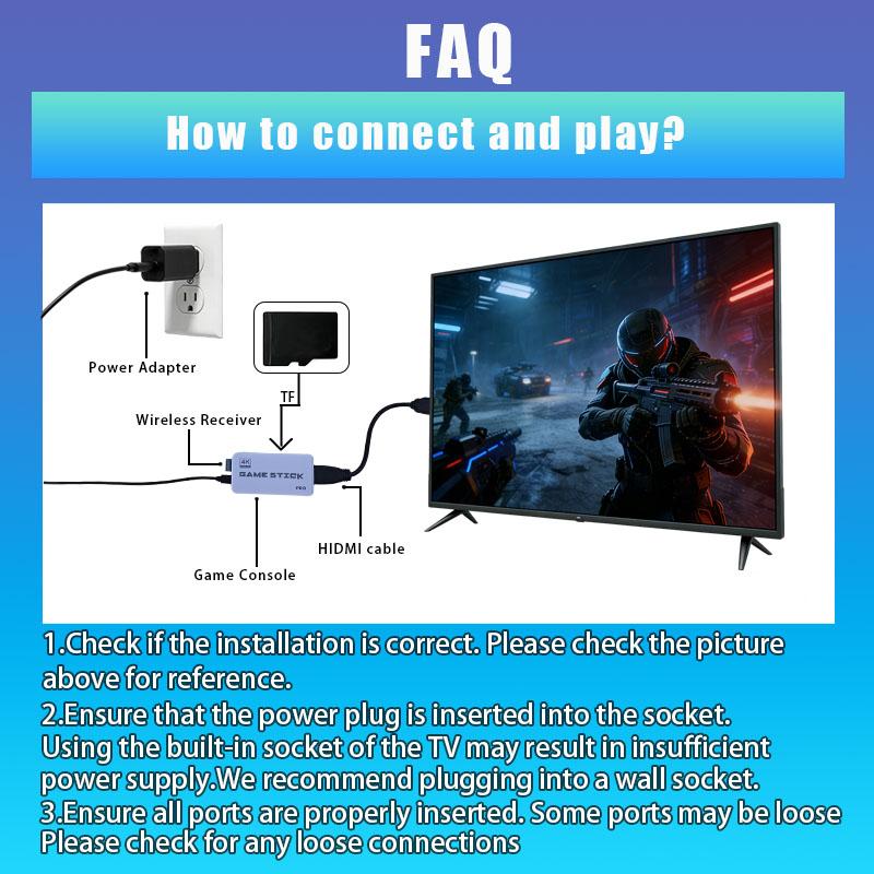 2026 Upgraded Retro Arcade Console, 40,000+ Childhood Classic Games, 4K HDMI, Plug & Play wireless Game with 20K Dual-Controller Retro Game Stick