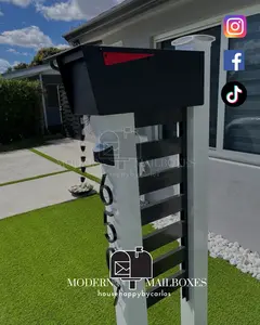 Modern Mailboxes Aluminum Stand Fresh Contemporary for Home USPS Approved Optional Ocean Resistant Model Durable Garden Shed Adjustable Roof Pergola
