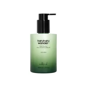 HARUHARU wonder Black Bamboo Daily Smoothing Body Oil, Fast Absorption, Lightweight, Non-Greasy, Deeply Hydrating, Locks in Moisture, Softens & Nourishes Skin, With Almond & Argan Oil, 6.76 fl oz