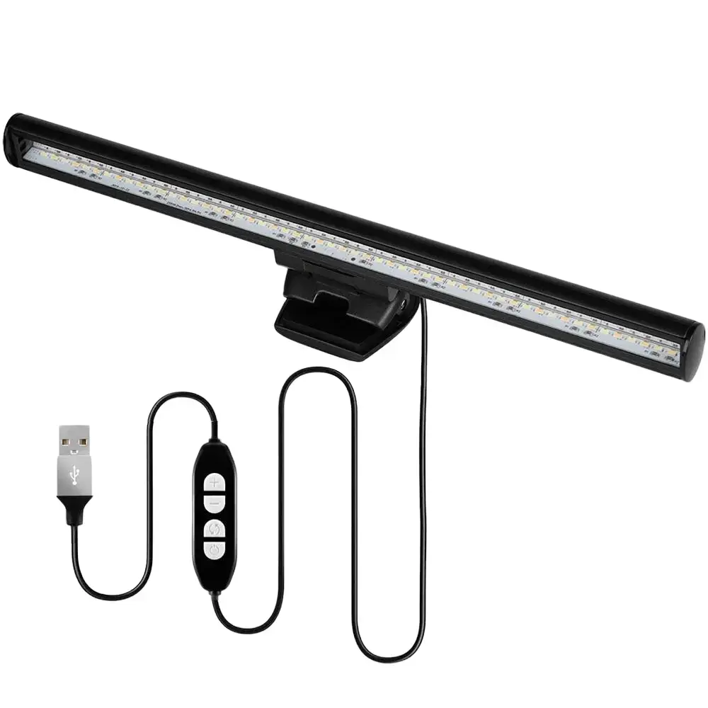 Dimmable LED Screen Bar Light - USB-Powered Computer Monitor Eye-Caring Desk Lamp for Home Reading Use