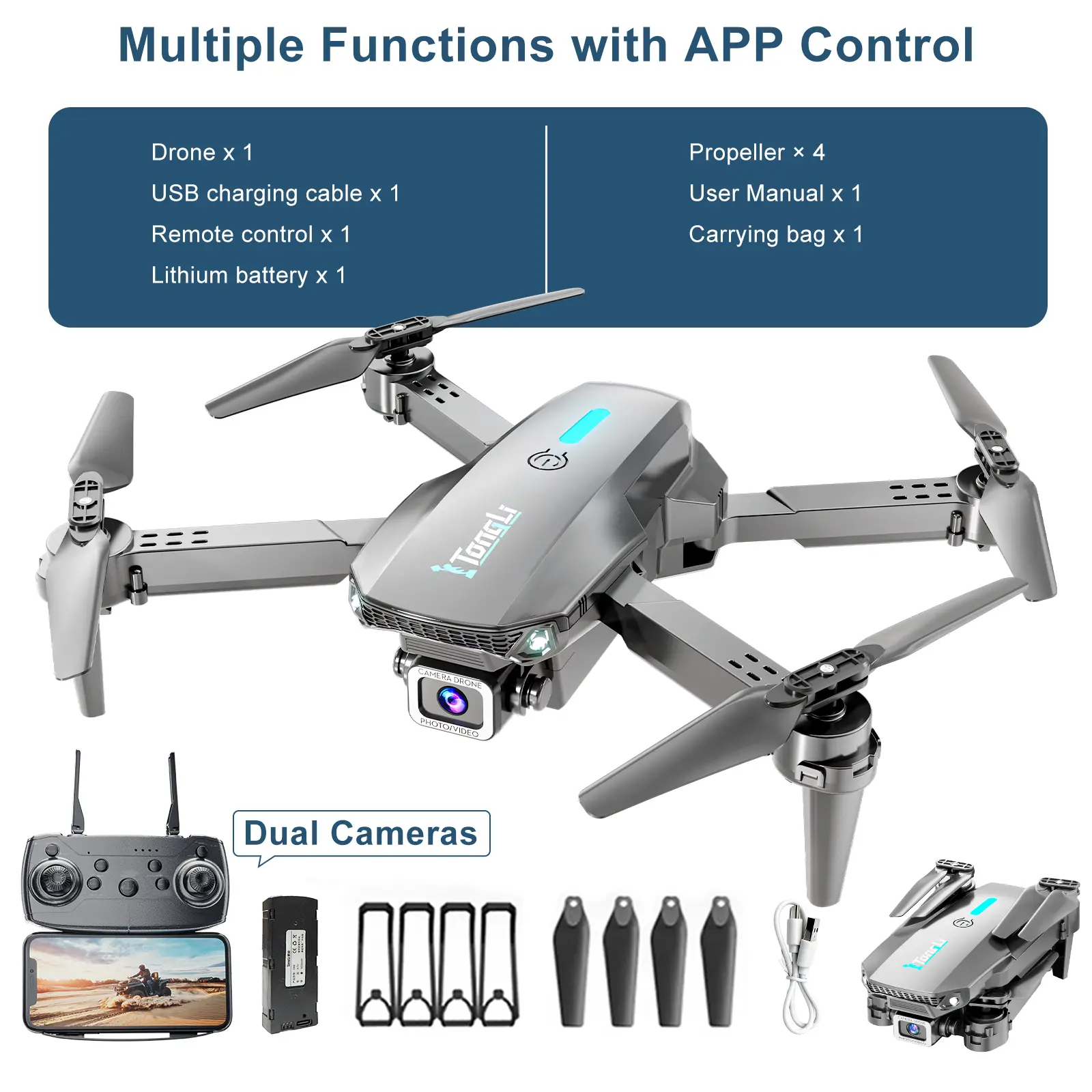 DR1916Rl Drone[ Dual Camera] - 1Battery