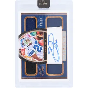Emmitt Smith Dallas Cowboys Autographed 2021 Panini One Quad Relic #52 #3/10 Card - Fanatics Authentic Certified