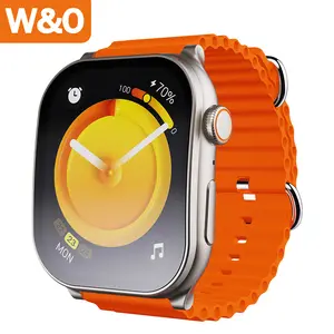 W&O Smart Watch for Men & Women, 100+ Sport Modes Fitness Tracker with Various APP Reminders, Call Message Reminder, Touch Screen Compatible with iPhone Android, Wearable Smart Bracelet Digital Wristwatch, Fall Gift