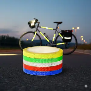 8M Reflective Tape Roll for Vehicles, High-Visibility Safety Sticker for Bicycles, Motorcycles, Road Protection, Nighttime Emergency Warning Strip, Cycle & Car Reflective Band