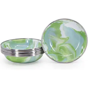 Golden Rabbit Enamelware Modern Monet Tasting Dishes - Set of 6