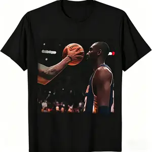 [Basketball Legend Tee]Vintage Basketball Legend Kobe Inspired Graphic T-Shirt Retro 90s Iconic Laker No Flinch Game Day Shirt Unisex Streetwear Cotton Crewneck Mamba Mentality Gift for Basketball Fans Athlete Style Tee tiktokshopspringglowup