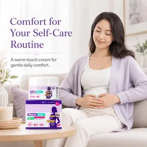 Warm Soothing Cream 30g for Neck Shoulder Back Waist & Legs, Gentle Warming Massage Balm with Silky Smooth Texture, Non-Greasy Daily Body Comfort Cream, Easy to Apply Portable Skin Care Cream for Men Women Adults