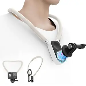 Magnetic neck phone holder for POV content