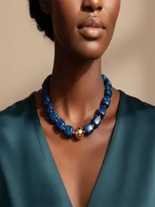 Colorful Chunky Necklaces for Women Trendy Multicolor Large Square Resin Beads Necklace Boho Chunky Statement Choker Necklaces Y2K Summer Jewelry