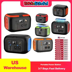 600W/300W/200W/120W Portable Power Station,110V AC Outlets Solar Generator Storage Energy Power Bank For Camping Travel RV Home