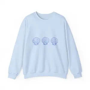 Blue Seashell Trio Sweatshirt