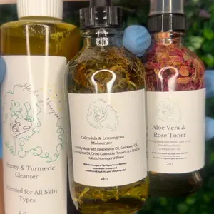 3 Step Skincare Routine | Honey & Turmeric Cleanser+Aloe Vera & Rose Toner+Calendula & Lemongrass Moisturizer
