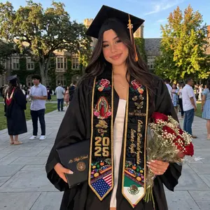 Personalized Mexican Graduation Stole, Custom Mexican Graduation Sash, Mexican American Flag Graduation Sash 2026, Mexican Stole 2026