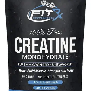 FITRx Supplements Pure Creatine Monohydrate Powder 200g Quick Dissolve