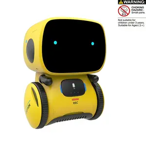 Kids Early Learning Smart Robot, Voice Command & Touch Control, Interactive Dialogue Recording, Singing Dancing Educational Robot Toy,Gift for Boys Girls Ages 3+,3 AAA batteries required (not included).