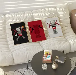 Set of 3 Kaws Art pieces Jordan Inspired wall art home decor