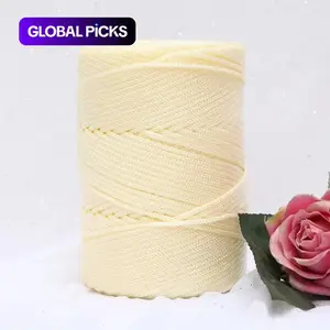 Summer Lightweight Coarse Ice Hemp Thread Hollow Line Handmade DIY Crochet Material Pack Yarn Ball, Craft Supplies for Knitting Projects #GLOBAL PICKS