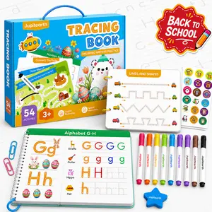 Preschool Tracing Workbook - back to school shopping Pen Control Training & Fine Motor Skills Educational Language Toy, Sticker Decals, Preschool Alphabet Tool, Visual Learning Tool, Tracing Preschool Books