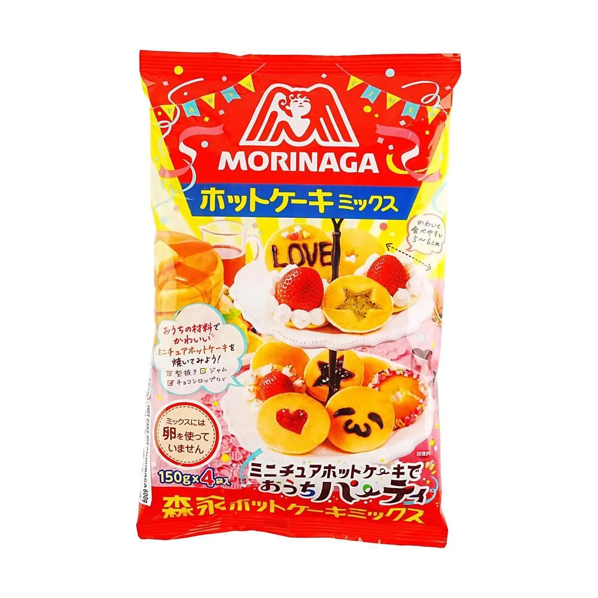 MORINAGA Japanese Pancake Mix 600g - Quick & Easy Fluffy Hotcakes for Fast Breakfast, Baking & Desserts