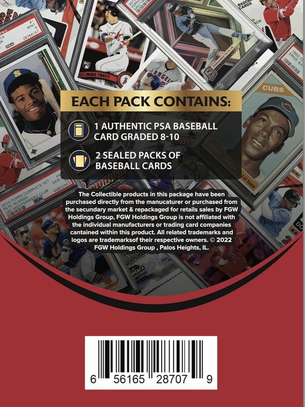 Zoo Packs MLB Baseball PSA Graded Card Mystery Power Pack - Amazon Exclusive