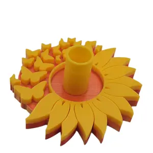 Sunflower butterfly beaded pen display