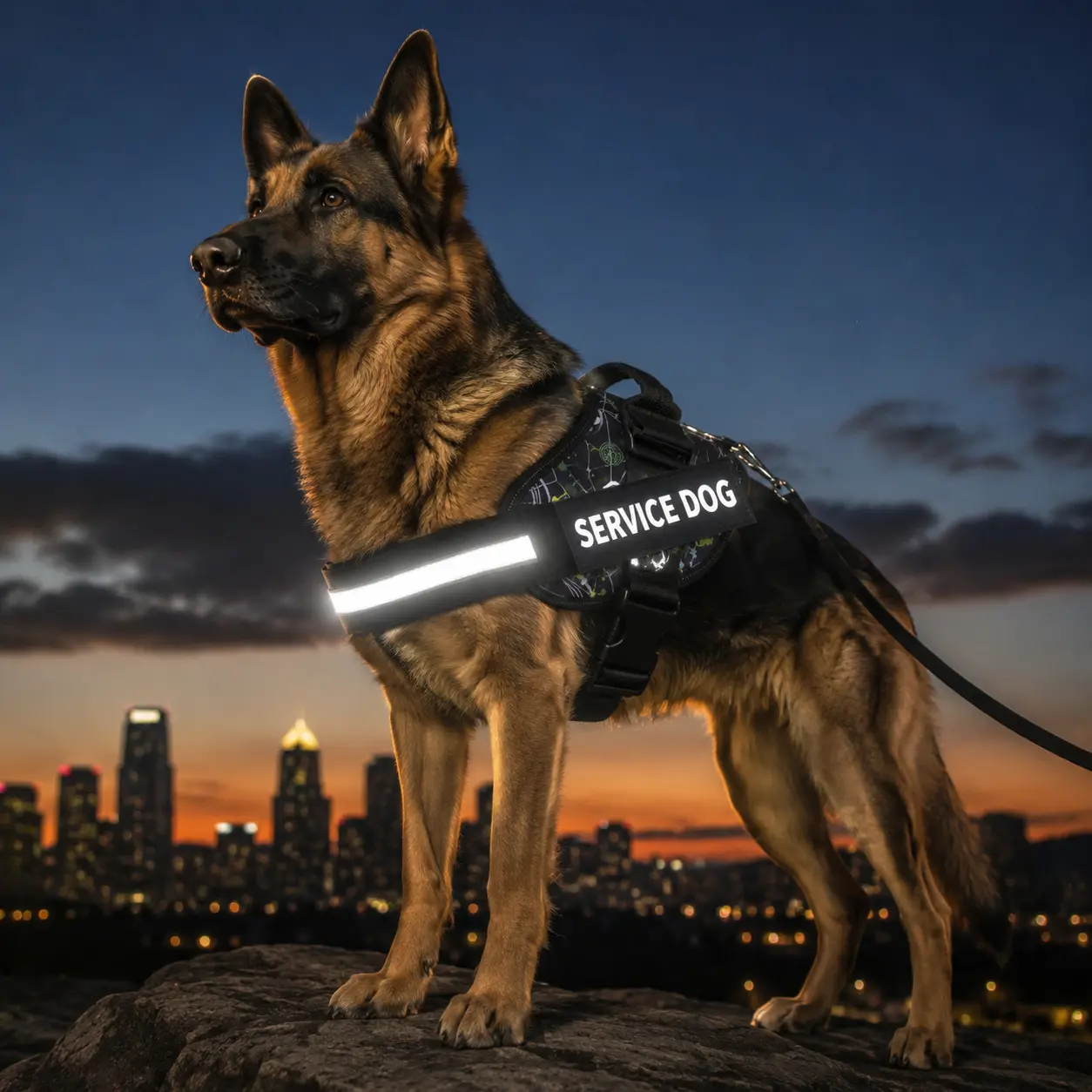 Service Dog Vest Harness with Hook & Handle, Harness Straps, 1 Count Reflective Patch Design Comfortable Mesh Dog Harness, Durable Reflective Harness, Pet Supplies for Outdoor Walking hunting gear aesthetic products