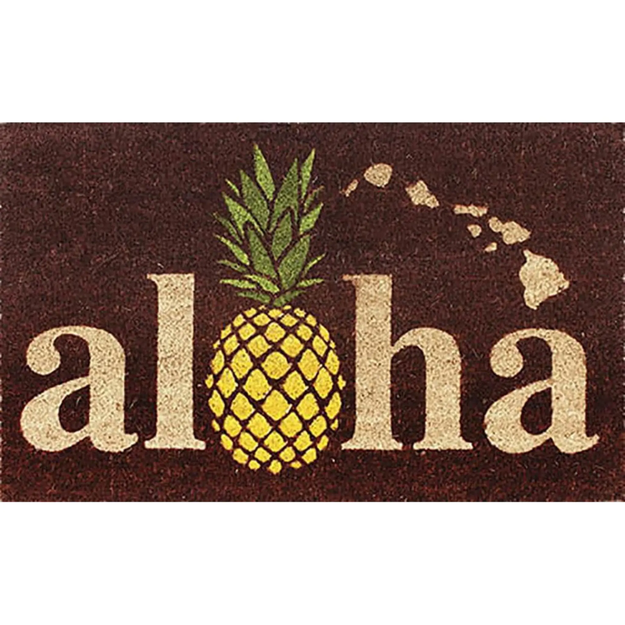 Hawaii Doormat 30" X 18" Aloha Pineapple Islands