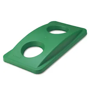 Rubbermaid 269288GN Lid for Slim Jim Bottle Recycling Container 20-3/8 x 11-3/8 Plastic Green