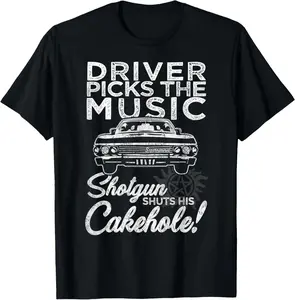 100% Cotton Supernatural Driver Picks Music T-Shirt
