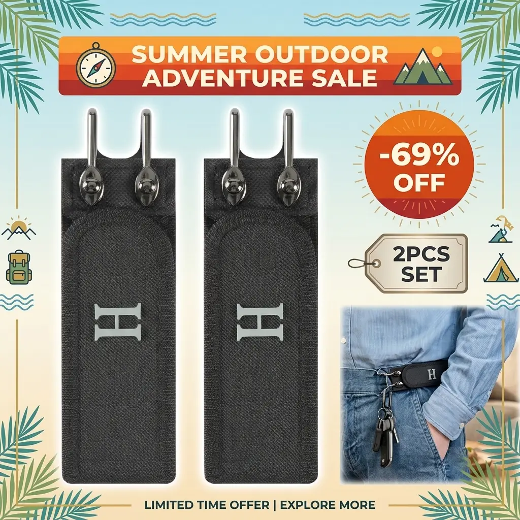 Unisex Elastic Belt-2026 Summer Tactical Metal Hook Elastic Belt,No-Buckle Invisible Design,EDC,summerwins Belt For Jeans