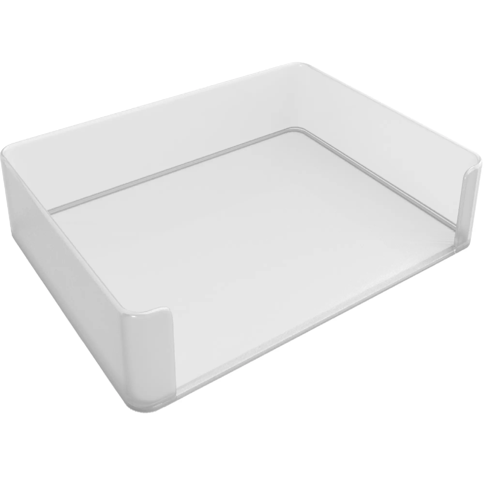 Sorbus Minimalist Cut-Out Front-Loading Stationery Organizer Holder - Easy-to-Use Stackable Letter Tray, Desk Accessories for Home Office Desktops