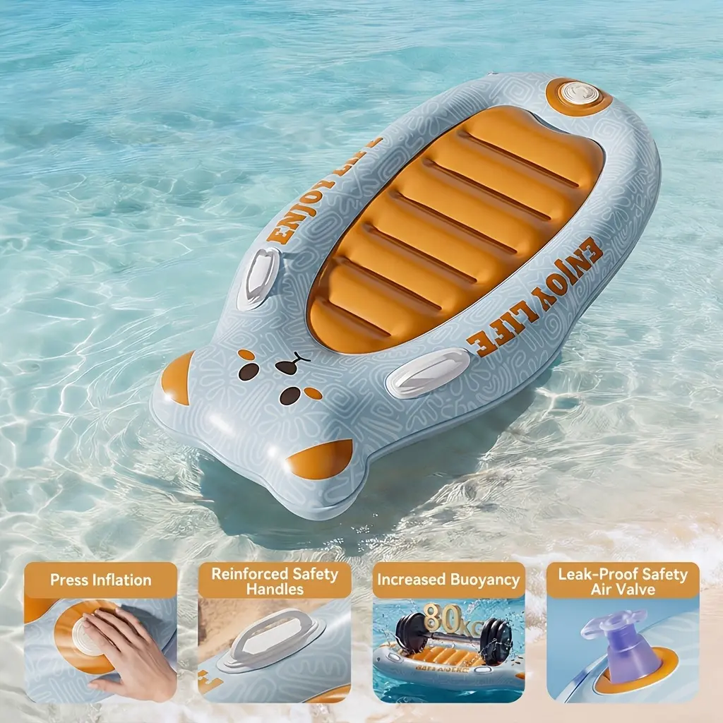1pc New Surfboard, Outdoor Sport Gear, Double Handle Design Is More Stable, Beach Play, Seaside Entertainment Party, Easy to Carry, Easy to Store