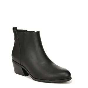 Dr. Scholl's Womens Lacey Ankle Bootie Black Smooth 10 M