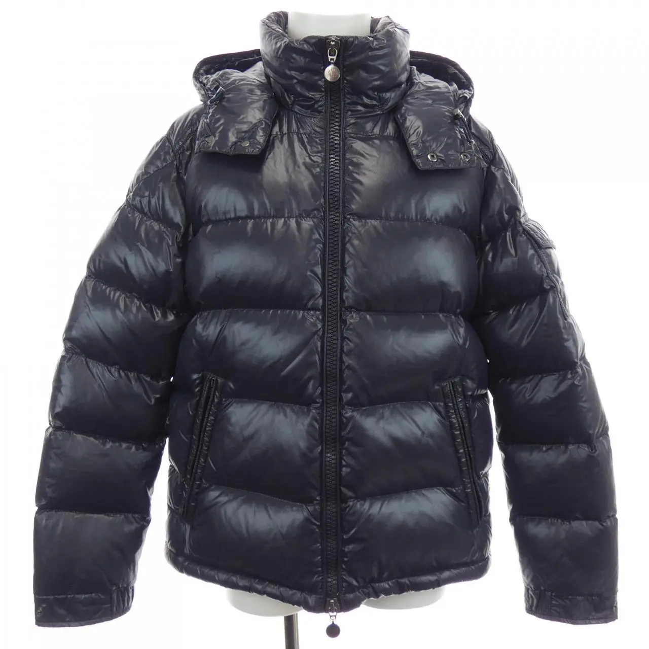 Pre-owned MONCLER Nylon Small Leather Goods Maya Down Jacket