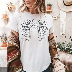 Leopard Shirt, Leopard Face Tee, Oversized Jungle Shirt, Cheetah T-shirt, Big Cat Tshirt, Nature Lover Gift, Panther T shirt