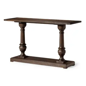 Maven Lane Arthur Traditional Wooden Console Table in Antiqued Brown Finish
