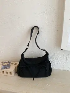 Trendy Fashion Large Capacity Bow Decorative Bag, Shoulder Crossbody Bag for Work and Daily Use, Stylish and Practical Backpack