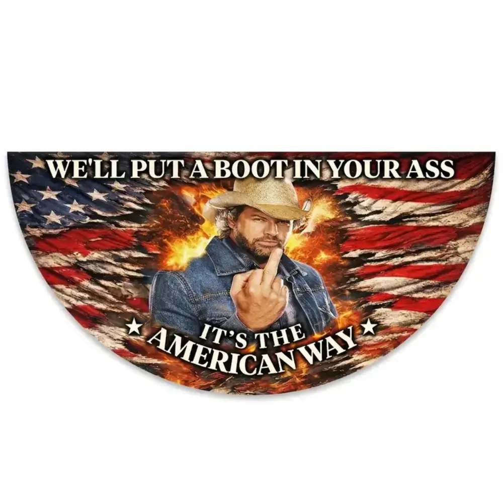 Semicircular flag 36"x72"