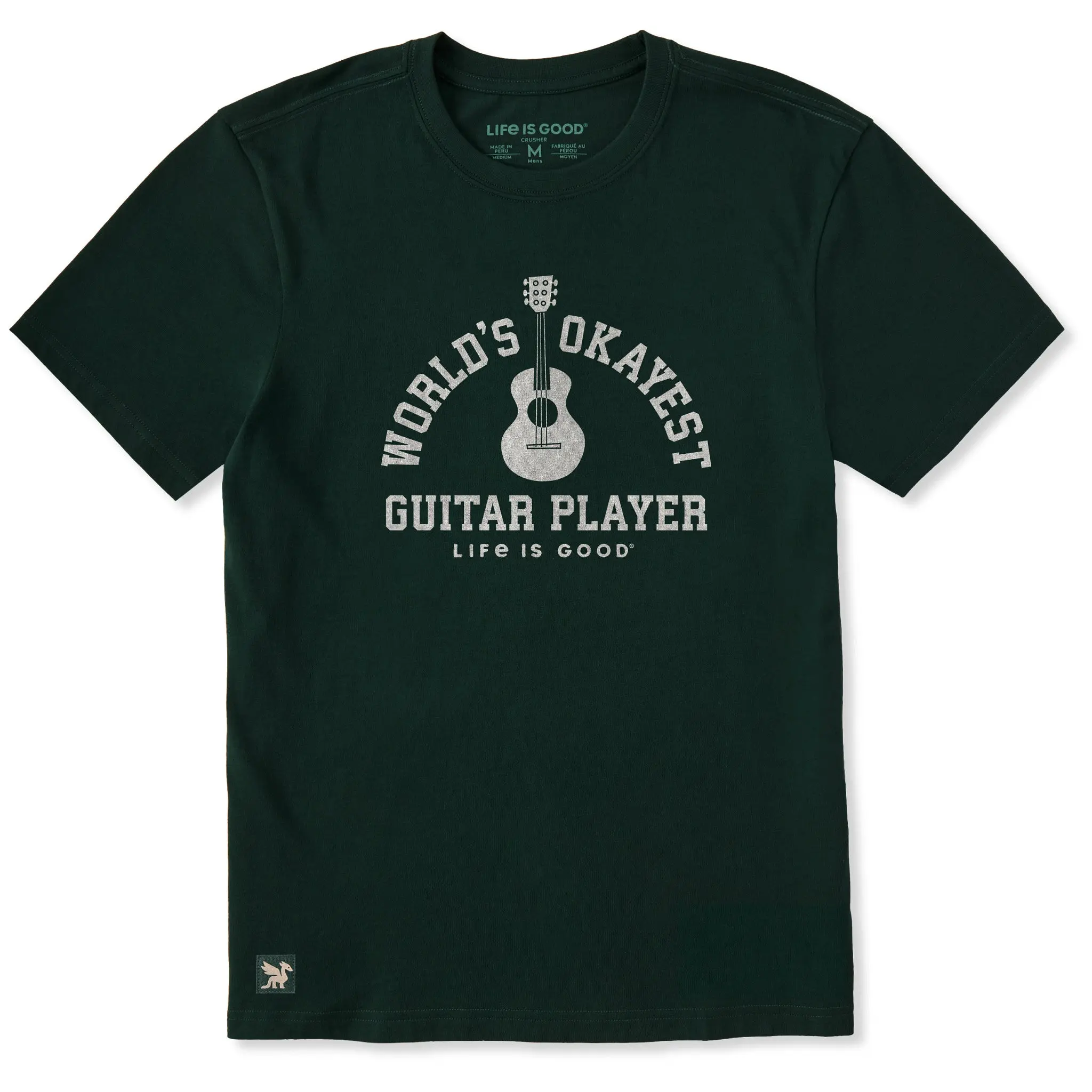 Men's World's Okayest Guitar Player Short Sleeve Crusher Tee