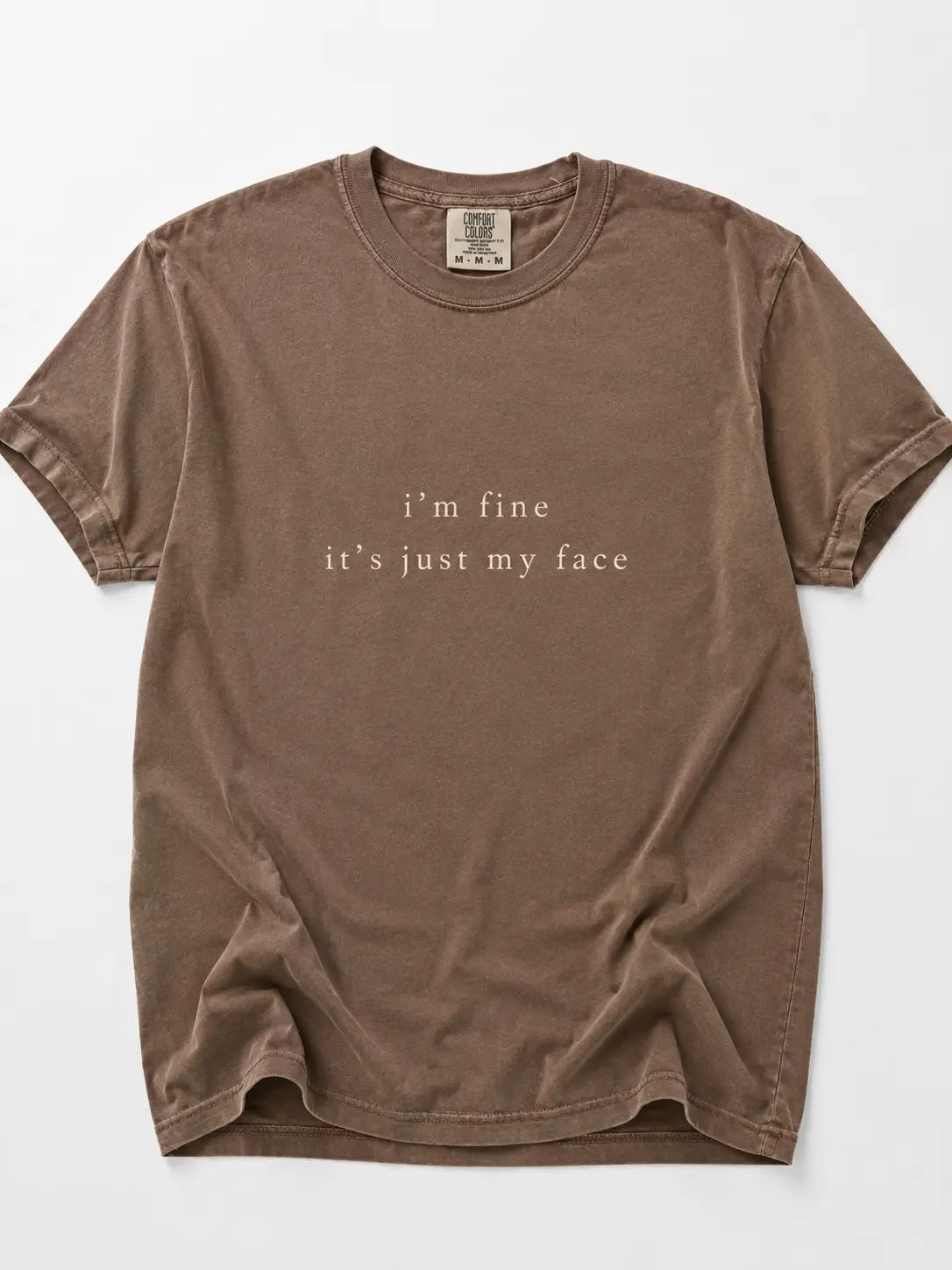 Women's Comfort Colors Vintage Crewneck Shortsleeve Graphic Tee - Soft Cotton, Fade-Resistant, Funny RBF Resting B Face Sarcastic Introvert Top, Grumpy Nurse Gift - TrendWear USA