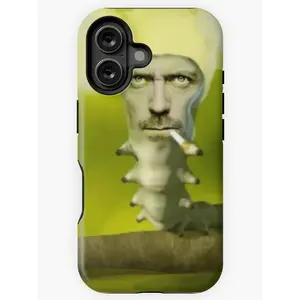 Caterpillar Emoji Phone Case – Fun and cute insect design, stylish and beautiful, the ideal gift for emoji lovers – Sturdy and durable, compatible with iPhone 17/16/15/14/13/12/11 Pro Max/Plus and Samsung Galaxy S23FE/22/23/24/25