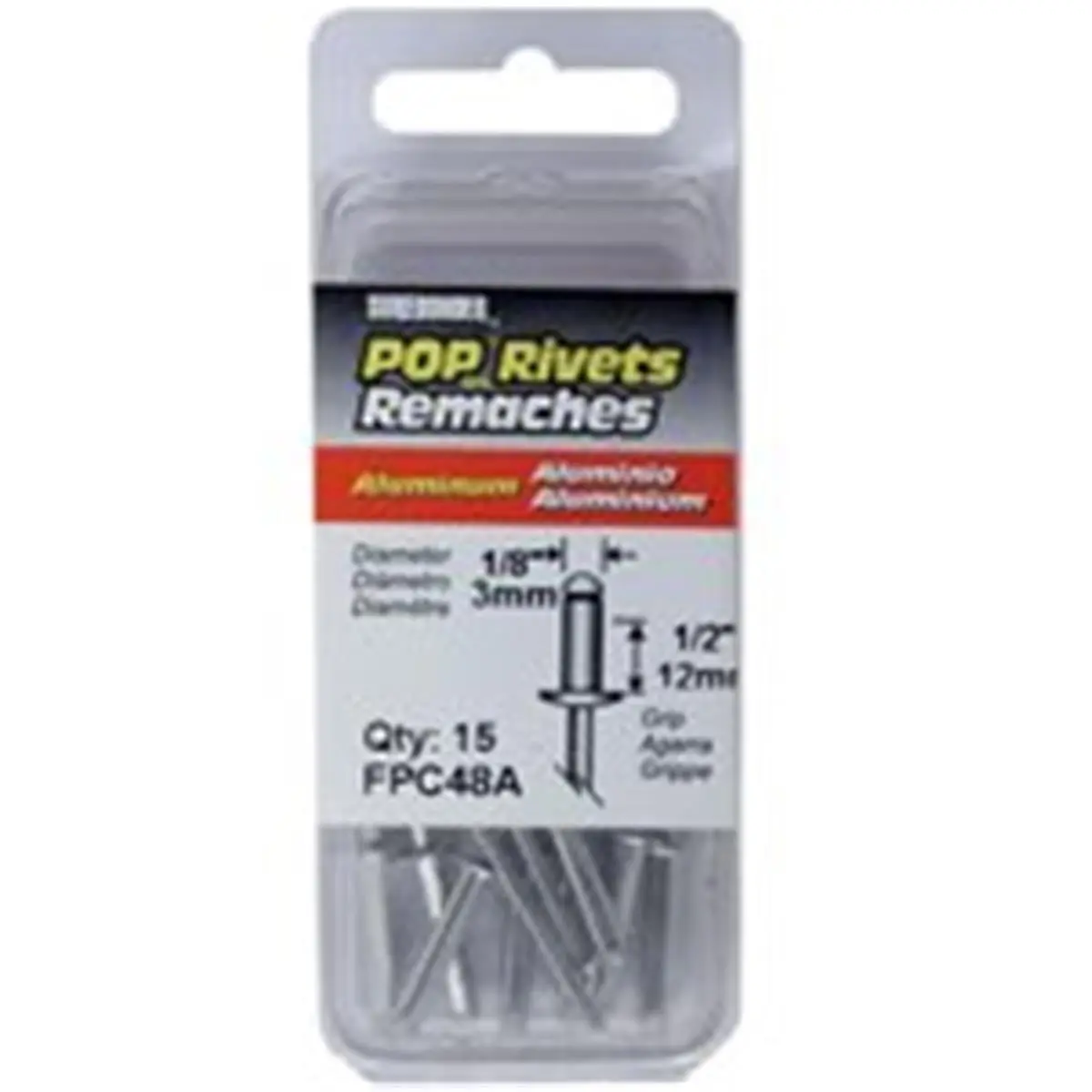FPC FPC48A 0.12 in. Aluminium Long Rivet