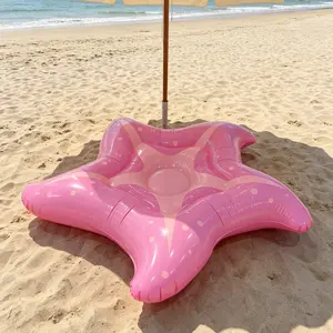 New Large Inflatable Starfish Float Sofa, Summer Pool Toy, Multi-Functional for Beach, Lake, Pool Parties, 55x51 Inch