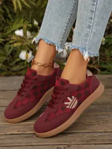 Women's Casual Textile Sneakers, All-Season Comfortable Rubber Sole Shoes, Breathable Anti-Slip Design, Perfect for Daily Wear & Travel