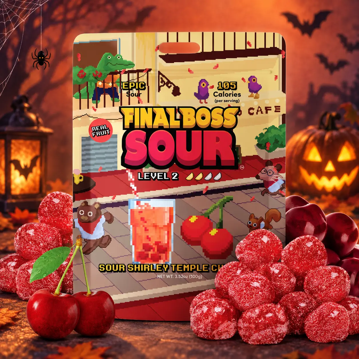 Final Boss Sour - Level 2 Shirley Temple Cherries