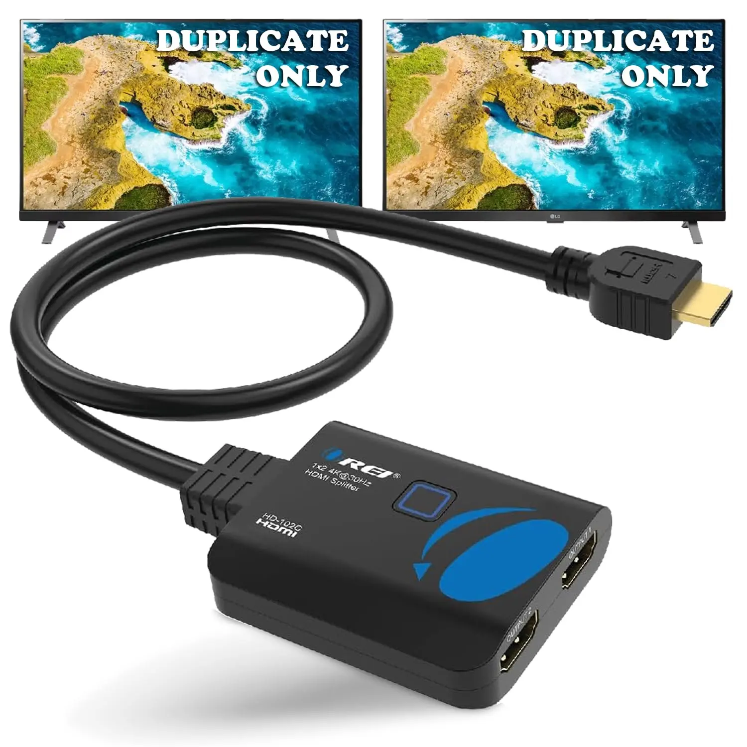 4K@30Hz 1x2 HDMI™ Splitter (Pigtail)-HD-102C