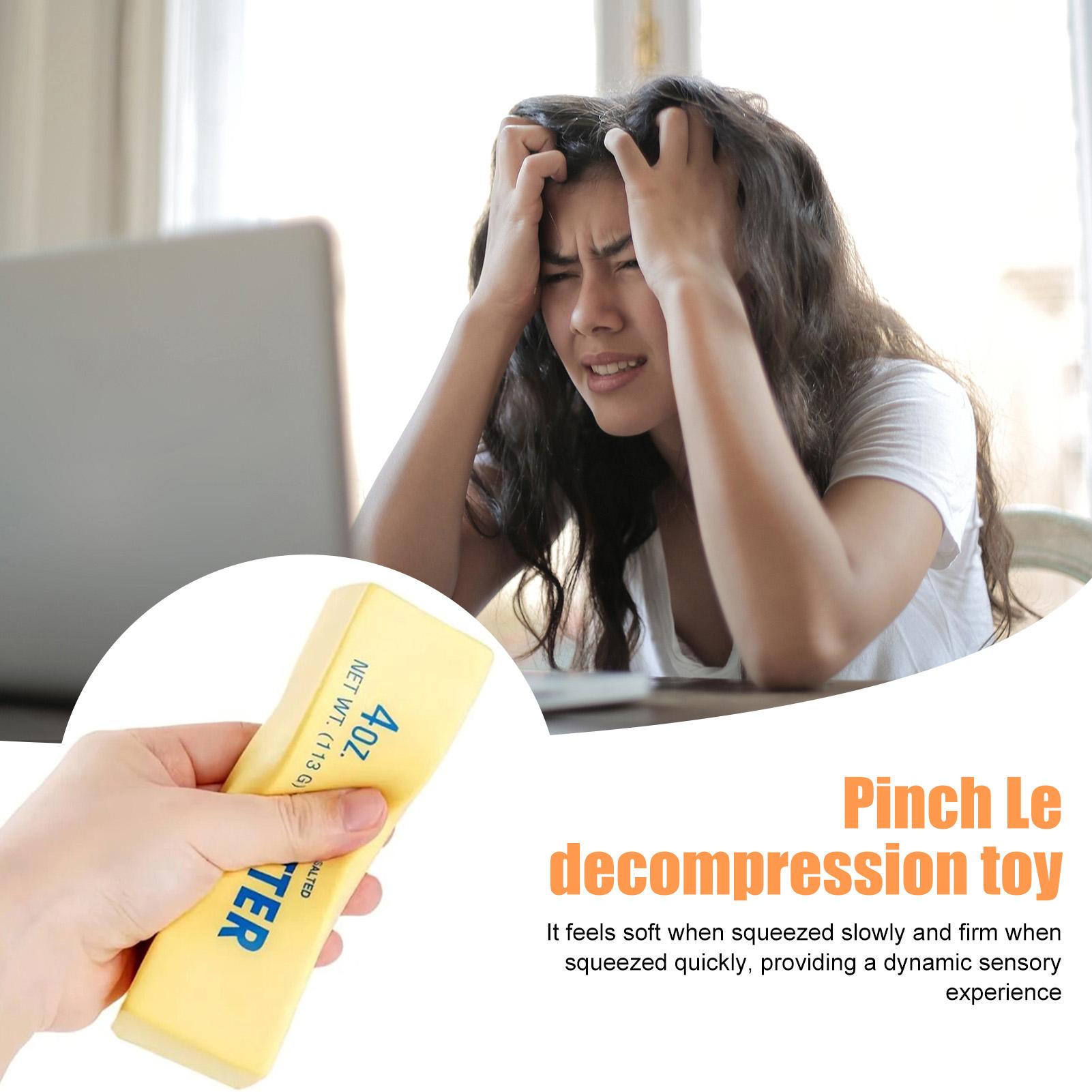 Slow Rebound Butter Stress Toy PU Soft Rebound Fidget Toy for Stress Relief Anxiety Reduction Office School Gifts Realistic Design Portable Calm 113g High-Quality Material Lifelike Appearance Slow Rebound Butter Stress Toy PU Soft Rebound Fidget Toy for Stress Relief Anxiety Reduction Office School Gifts Realistic Design Portable Calm 113g High-Quality Material Lifelike Appearance