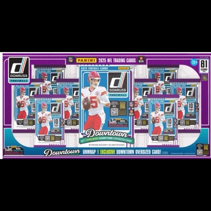 2025 Donruss Football Jumbo Downtown Box (Red Pandora)