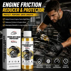 Engine Friction Reducer & Protector – Anti-Wear Oil Additive Helps Protect Engine Parts, Reduce Wear & Keep Smooth Performance